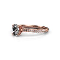 Afbeelding van Verlovingsring Elenore ovl 585 rosé goud lab-grown diamant 0.65 crt