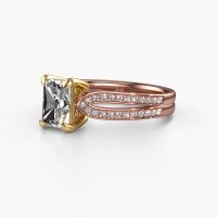 Afbeelding van Verlovingsring Antonia Rad 2<br/>585 rosé goud<br/>Diamant 1.23 crt