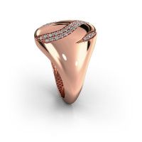 Image de Bague Vilma<br/>585 or rose<br/>diamant 0.333 crt
