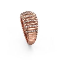 Afbeelding van Ring Dawn 10mm 585 rosé goud diamant 0.415 crt