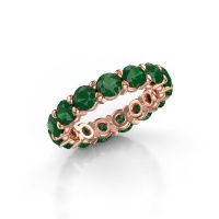 Bild von Ring heddy rnd 4.2<br/>585 Roségold<br/>Smaragd 4.2 mm