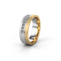 Image of Wedding ring WH0312L16AM<br/>585 white gold ±6x1.7 mm<br/>Lab-grown diamond