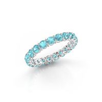 Bild von Ring heddy rnd 2.9<br/>585 Weißgold<br/>blau topas 2.9 mm