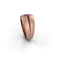 Image of Men's ring rens<br/>585 rose gold<br/>Amethyst 3.5 mm