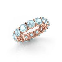 Bild von Ring heddy rnd 4.7<br/>585 Roségold<br/>Aquamarin 4.7 mm