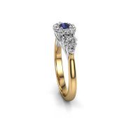 Image of Engagement ring Carisha 585 gold sapphire 3 mm