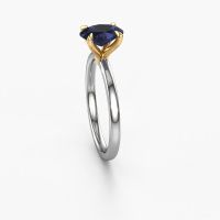 Image of Engagement Ring Crystal Ovl 1<br/>585 white gold<br/>Sapphire 8x6 mm