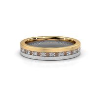 Image of Wedding ring WH0203L14BPM<br/>585 gold ±4x2 mm<br/>Brown diamond 0.44 crt