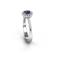 Image de Bague de fiançailles Anca<br/>585 or blanc<br/>Saphir 4.2 mm