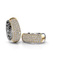 Image of Hoop earrings Danika 10.5 B 585 gold diamond 1.92 crt