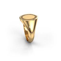 Image of Men's ring floris oval 3<br/>585 gold<br/>brown diamond 0.203 crt