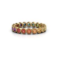 Image of Ring mariam 0.05<br/>585 gold<br/>rainbow sapphire 1 2.4 mm