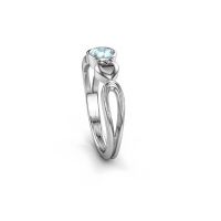 Image of Ring Lorrine 950 platinum aquamarine 4 mm