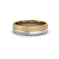 Image of Wedding ring WH0209L25APM<br/>585 gold ±5x1.7 mm<br/>Diamond