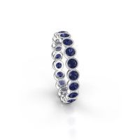 Image of Ring Mariam 0.07 585 white gold sapphire 2.7 mm