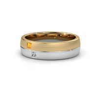 Image of Wedding ring WH0250L26BM<br/>585 gold ±6x2 mm<br/>Citrin
