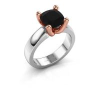 Afbeelding van Ring Clelia CUS 585 witgoud zwarte diamant 3.20 crt