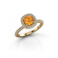 Image of Engagement ring Talitha RND 585 gold citrin 6.5 mm
