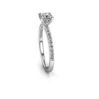 Image of Engagement Ring Crystal Cus 2<br/>585 white gold<br/>Lab-grown diamond 0.880 crt