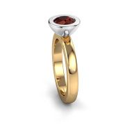 Image of Stacking ring Eloise Round 585 gold garnet 6 mm