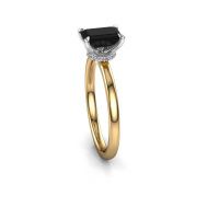 Afbeelding van Verlovingsring Crystal EME 3 585 goud zwarte diamant 1.380 crt