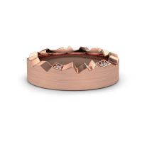 Image of Wedding ring WH2058L17EM<br/>585 rose gold ±7x2.6 mm<br/>Diamond
