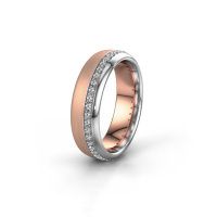 Afbeelding van Trouwring WH0303L36BMP 585 rosé goud zirkonia ±6x2 mm