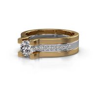 Image of Engagement ring Myrthe<br/>585 white gold<br/>Diamond 0.768 crt