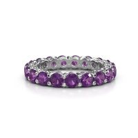 Image of Stackable ring Michelle full 3.4 950 platinum amethyst 3.4 mm