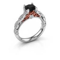 Afbeelding van Verlovingsring Chantelle<br/>585 witgoud<br/>zwarte diamant 1.699 crt