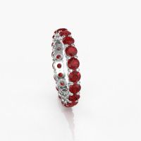 Image of Stackable ring Michelle full 3.4 585 white gold ruby 3.4 mm