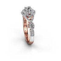 Afbeelding van Verlovingsring Cathryn<br/>585 rosé goud<br/>diamant 0.914 crt