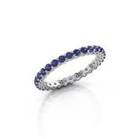 Image of Stackable ring Michelle full 2.0 585 white gold sapphire 2 mm