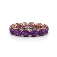 Bild von Ring vivienne ovl 5x4<br/>585 Roségold<br/>Amethyst 5x4 mm