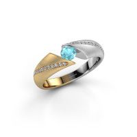 Image of Ring Hojalien 2<br/>585 gold<br/>Blue topaz 4 mm