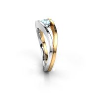 Image of Ring Sigrid 1<br/>585 white gold<br/>Aquamarine 4 mm