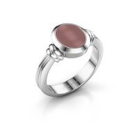 Afbeelding van Zegelring brenda 1<br/>950 platina<br/>Carneool 10x8 mm