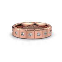 Afbeelding van Huwelijksring WH2055L15DP 585 rosé goud lab-grown diamant ±5x2.4 mm