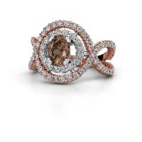Image de Bague Chau<br/>585 or rose<br/>Diamant brun 1.97 crt