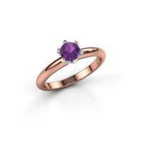 Image de Bague de fiançailles Tiffy 1<br/>585 or rose<br/>Améthyste 5 mm