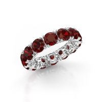 Bild von Ring vivienne 5.0<br/>585 Weißgold<br/>Granat 5 mm