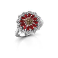 Image of Engagement ring Franka 585 white gold brown diamond 0.62 crt