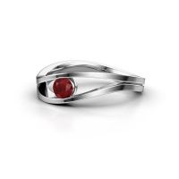 Image of Ring Sigrid 1<br/>950 platinum<br/>Ruby 4 mm