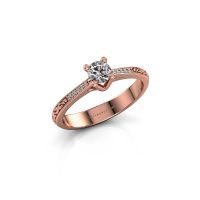 Afbeelding van Verlovingsring Mei 585 rosé goud diamant 0.336 crt