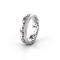 Afbeelding van Trouwring WH0203L25BPM 950 platina bruine diamant 0.44 crt ±5x2 mm