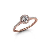 Image of Engagement ring seline rnd 2<br/>585 rose gold<br/>Diamond 0.655 crt