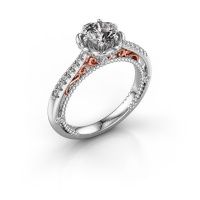 Afbeelding van Aanzoeksring Abbey<br/>585 witgoud<br/>diamant 0.882 crt