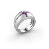 Image of Men's ring rens<br/>950 platinum<br/>Amethyst 3.5 mm