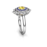 Image of Engagement ring Tianna 585 white gold yellow sapphire 5 mm