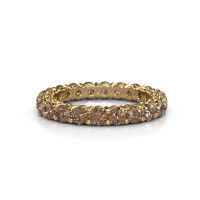 Image of Stackable ring Michelle full 3.0 585 gold brown diamond 2.20 crt